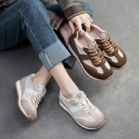 Women Fashion Breathable Leather Casual Shoes